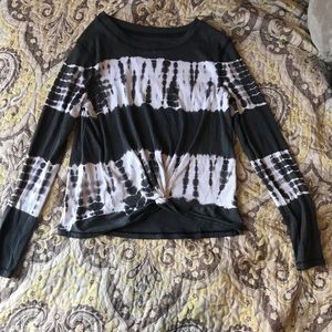 Justice tie-dye long sleeve shirt